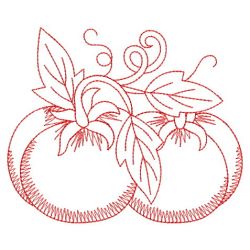 Redwork Vegetable 04(Lg) machine embroidery designs