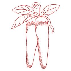 Redwork Vegetable 07(Lg) machine embroidery designs