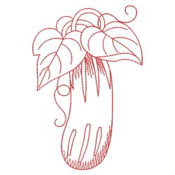 Redwork Vegetable 09(Md) machine embroidery designs