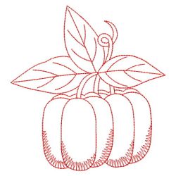 Redwork Vegetable 10(Sm) machine embroidery designs