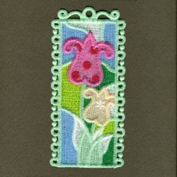 FSL Flower Bookmark machine embroidery designs