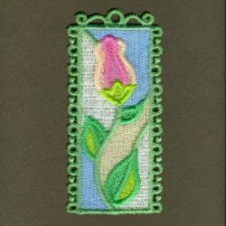 FSL Flower Bookmark 10 machine embroidery designs