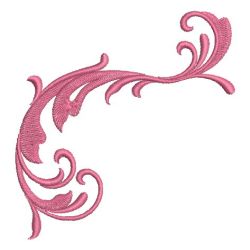 Redwork Curly Deco 2 10 machine embroidery designs
