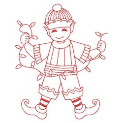 Redwork Elf 2 06(Lg) machine embroidery designs