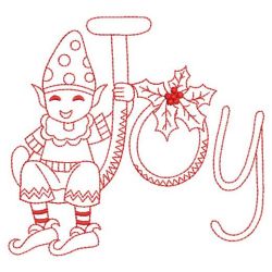 Redwork Elf 2 07(Md) machine embroidery designs