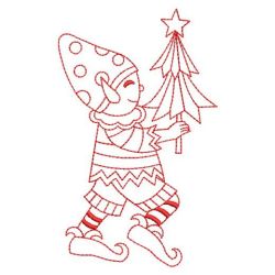 Redwork Elf 2 10(Lg) machine embroidery designs