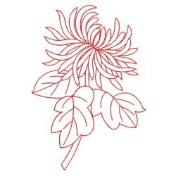 Redwork Chrysanthemum 02(Lg)