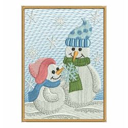 Snowman Family 04 machine embroidery designs
