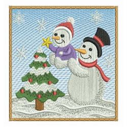 Snowman Family 05 machine embroidery designs