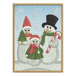 Snowman Family 08 machine embroidery designs
