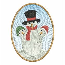 Snowman Family 10 machine embroidery designs