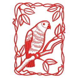 Redwork Parrot(Lg) machine embroidery designs