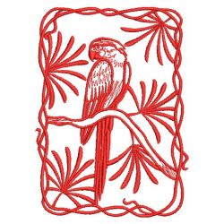 Redwork Parrot 07(Sm) machine embroidery designs