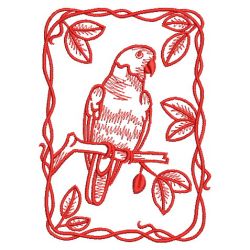 Redwork Parrot 08(Sm)