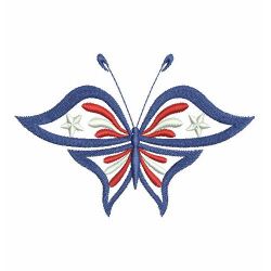 Fancy Patriotic Butterfly 01(Lg) machine embroidery designs