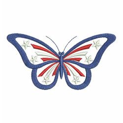 Fancy Patriotic Butterfly 03(Md) machine embroidery designs