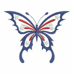 Fancy Patriotic Butterfly 04(Sm)