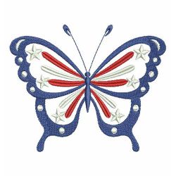 Fancy Patriotic Butterfly 09(Md) machine embroidery designs