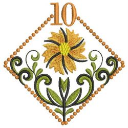 Months of the Year Flowers 10 machine embroidery designs