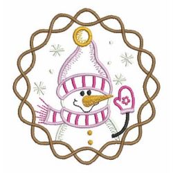 Vintage Cute Snowman 02 machine embroidery designs