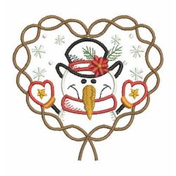 Vintage Cute Snowman 03 machine embroidery designs