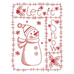 Redwork Patchwork Holiday 02(Lg) machine embroidery designs
