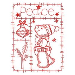 Redwork Patchwork Holiday 03(Lg)