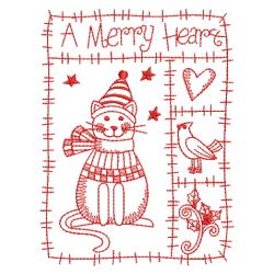 Redwork Patchwork Holiday 07(Lg) machine embroidery designs