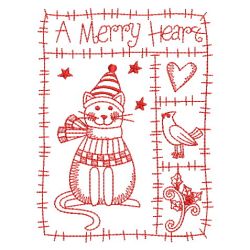 Redwork Patchwork Holiday 07(Sm) machine embroidery designs