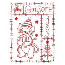 Redwork Patchwork Holiday 08(Sm) machine embroidery designs