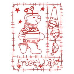 Redwork Patchwork Holiday 09(Md) machine embroidery designs