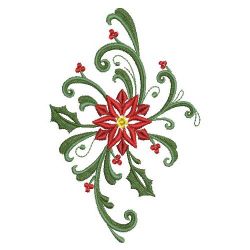Heirloom Poinsettia 2(Md) machine embroidery designs