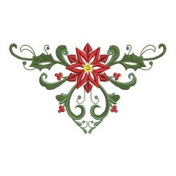 Heirloom Poinsettia 2 02(Md) machine embroidery designs