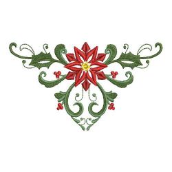 Heirloom Poinsettia 2 02(Lg) machine embroidery designs