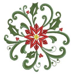 Heirloom Poinsettia 2 03(Md) machine embroidery designs