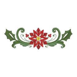 Heirloom Poinsettia 2 04(Sm) machine embroidery designs