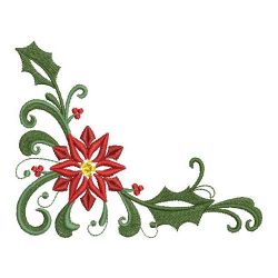 Heirloom Poinsettia 2 07(Md) machine embroidery designs
