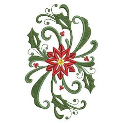 Heirloom Poinsettia 2 08(Lg) machine embroidery designs