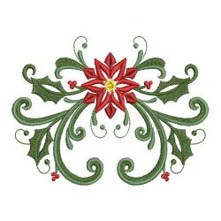 Heirloom Poinsettia 2 10(Lg) machine embroidery designs