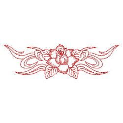 Redwork Tribal Rose(Md) machine embroidery designs