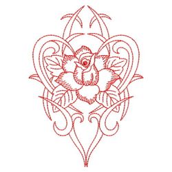 Redwork Tribal Rose 03(Md) machine embroidery designs