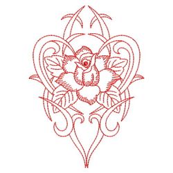 Redwork Tribal Rose 03(Sm) machine embroidery designs