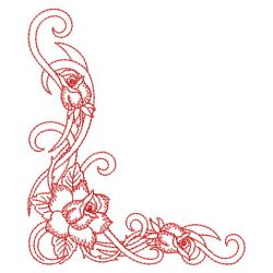 Redwork Tribal Rose 05(Sm) machine embroidery designs