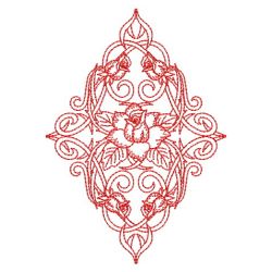 Redwork Tribal Rose 09(Lg) machine embroidery designs