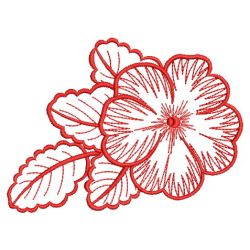 Redwork Flowers 3(Md) machine embroidery designs