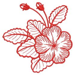 Redwork Flowers 3 02(Lg)