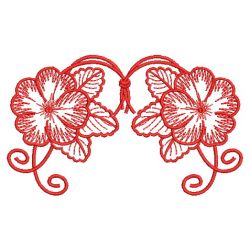 Redwork Flowers 3 03(Lg)