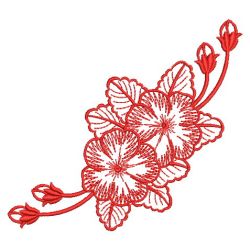 Redwork Flowers 3 06(Sm) machine embroidery designs