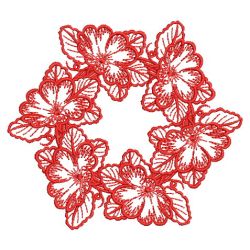 Redwork Flowers 3 08(Lg) machine embroidery designs