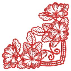 Redwork Flowers 3 10(Lg) machine embroidery designs